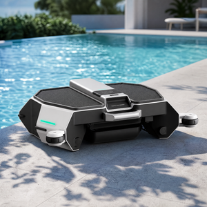 Robot aspirateur de surface solaire flottant pour piscine, sans fil, automatique, écologique, SE PRO Dual Power Hybrid - Product Image 2