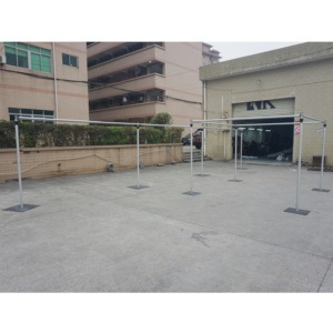 Soporte telescópico de aluminio para telón de fondo, tubo y cortina, para uso en estudio, bodas y ferias comerciales - Product Image 1