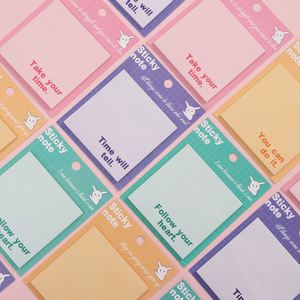 HengXin Creative <b>Sticky</b> <b>Note</b> English Stationery Notepad With Top <b>Sticky</b> School Supplies Colorful - Product Image 4