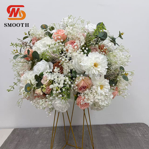 SMOOTH Factory - Bola de Flores de Rosa de Seda para Decoración de Bodas, Centros de Mesa de Flores Artificiales de Seda para Eventos y Fiestas - Product Image 3
