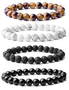 Natural Stone <b>Bracelet</b> Colorful Glass Beaded Zodiac Sign Energy Expert Priority Shipping Option Handmade Customization - Product Image 5