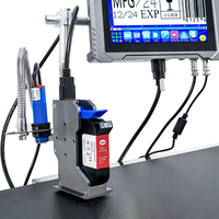 Impresora de Inyección de Tinta Térmica Inteligente Multilingüe en Línea, Impresora de Inyección de Tinta Conveniente para Imprimir Logotipos, Fechas y Códigos QR