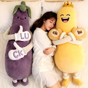 Eggplant King Plush Sleeping Pillow <strong>Doll</strong> with Clapping and for Comfort for <strong>Pregnant</strong> Women and Girls - Product Image 1