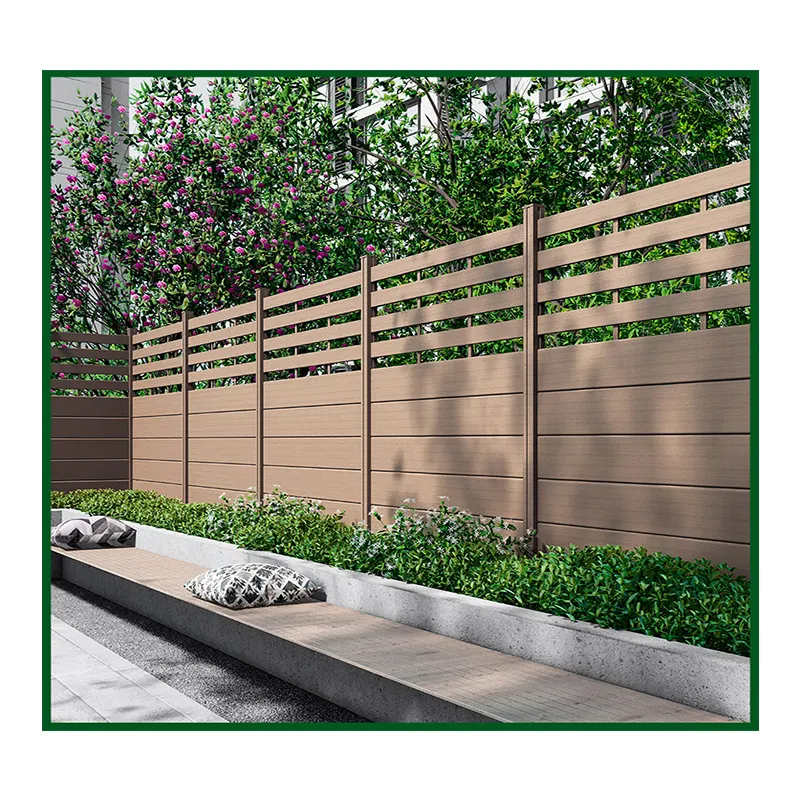 Bellissimo giardino recinzioni per giardino recinzione in legno WPC recinzione legno-plastica composito materiale ambientale