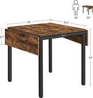 Table de salle à manger rectangulaire extensible de style rétro, table console pour le salon