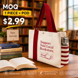 Bolsas de Lona Personalizadas ONE PIECE para Pequeños Negocios, Librerías, Bolsas de Compras Reutilizables para Bibliotecas, Tiendas de Regalos, Logotipo Personalizado - Product Image 1