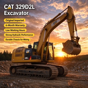 Excavadora Usada CAT 329D2L de 29 Toneladas, Importada Original de Good Health, en Shanghái - Product Image 1