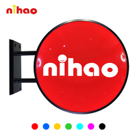 NIHAO Boîte à lumière LED extérieure personnalisée, étanche, double face, certifiée CE, pour magasin, bar, quincaillerie, panneau publicitaire en acrylique, personnalisable