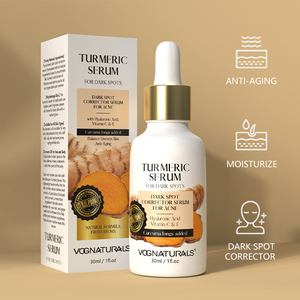 Suero de Cúrcuma con Ácido Kójico de Marca Privada, Suero Corrector de Manchas Oscuras, Suero Facial Iluminador Antienvejecimiento para un Tono de Piel Uniforme - Product Image 1