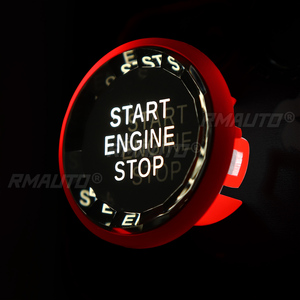 ฝาครอบปุ่มสตาร์ทรถยนต์แบบคริสตัลสำหรับรถจักรยานยนต์ยี่ห้อ Jaguar ที่มีปุ่มสตาร์ทแบบสัมผัสเดียวตรงกลาง ป้องกันรอยขีดข่วน - Product Image 5