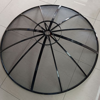Antena Parabola Satelit Aluminium Mesh C Band 1.5m Prime Focus Tahan Hujan Anti Karat untuk Penerimaan TV Grosir Pabrik