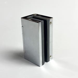 Charnière de porte de <span class=keywords><strong>douche</strong></span> en <span class=keywords><strong>verre</strong></span> sans trou de découpe 8-10 mm, quincaillerie de porte en <span class=keywords><strong>verre</strong></span>, pinces de <span class=keywords><strong>verre</strong></span>, charnière fixe - Product Image 4