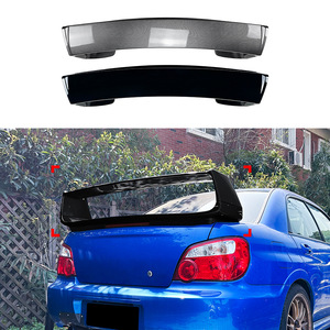 Subaru Rear Wing Spoiler Piano <b>Black</b> Carbon Fiber Texture ABS For Impreza WRX STI 2002-2006 - Product Image 1