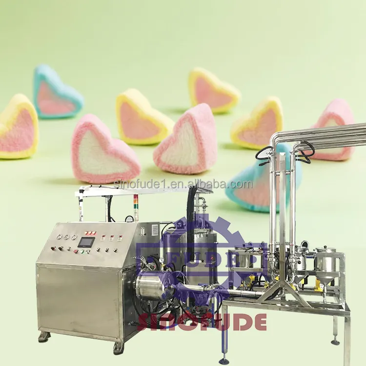 Produktivitätsproduktive Halal-Zentrum-Abfüllung von Marshmallow-Süßigkeiten-Einlageproduktionslinie
