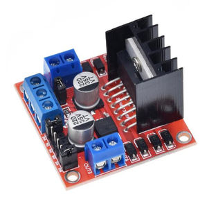 Module de carte de commande de moteur à double pont en H <span class=keywords><strong>L298N</strong></span>, carte rouge, carte de commande de moteur pas à pas CC, bouclier pour voiture intelligente robot - Product Image 1