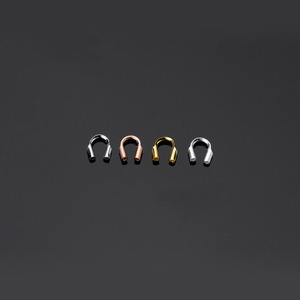 Fornituras de Joyería de Plata de Ley S925, Protectores de Alambre, Cierres en Forma de U, Conectores de Lazo para Fabricación de Joyería con Cadenas DIY - Product Image 4