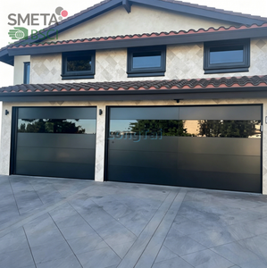 Porte de <span class=keywords><strong>garage</strong></span> plate en aluminium Andexin, matériau de qualité supérieure, texture excellente, résistante au vent, imperméable, économie d'énergie, garages de villas - Product Image 3