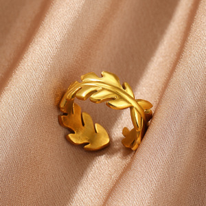 Anillo Ajustable Simple para el Día a Día - Bañado en Oro Ajuste Cómodo Mujer, Moda al Por Mayor Económica - Product Image 3