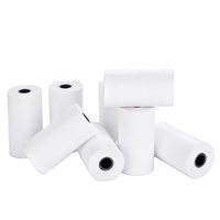 Rollos de Papel Térmico Blanco para Recibos 80x60mm, Capa Única, para Caja Registradora POS, Hecho en China
