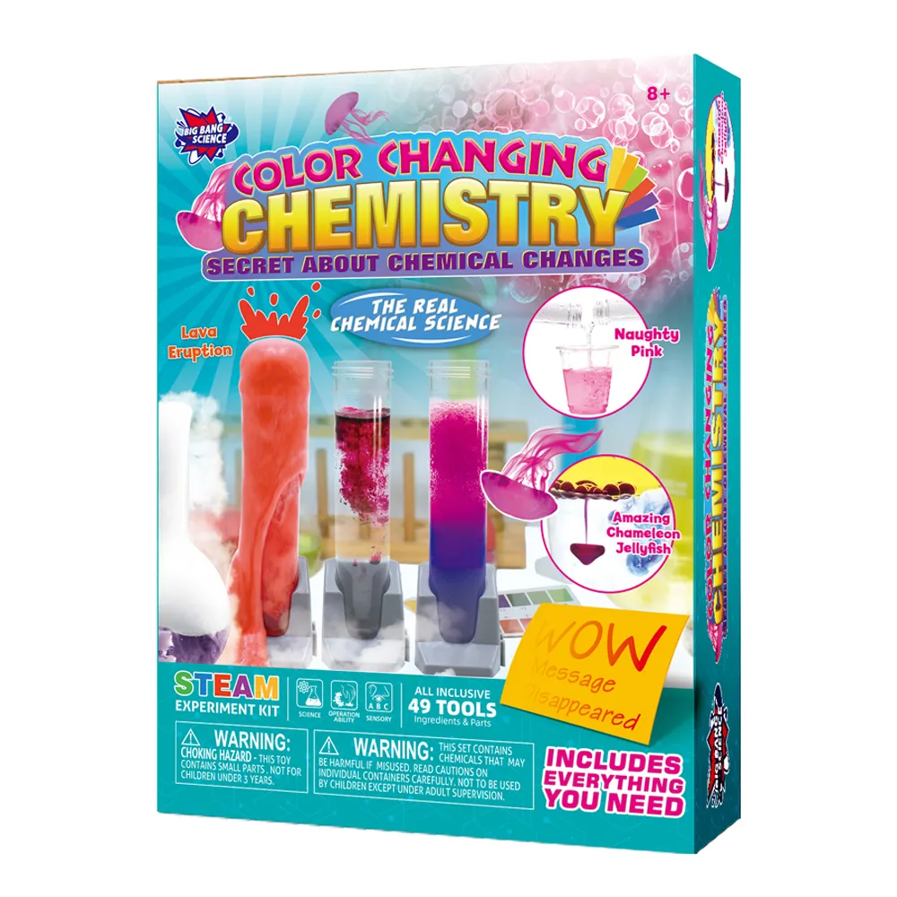 Color Changing Chemical Educational Science Experiment Kit STEM Chemistry Toys for 8+ Kids