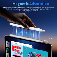 Stylet capacitif actif à double système WENKU WKZP033A, détection de l'angle d'inclinaison, iPad série 2018-2024, rejet de la paume magnétique