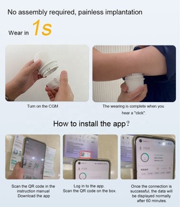ระบบวิเคราะห์ระดับน้ำตาลในเลือดแบบเรียลไทม์ <span class=keywords><strong>CGM</strong></span> ชุดเซ็นเซอร์ตรวจวัดระดับน้ำตาลอย่างต่อเนื่อง - Product Image 6