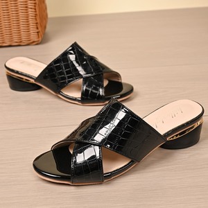 Sandalias de tacón grueso con punta abierta y tiras cruzadas para mujer, estilo sexy, novedad 2026, para verano e invierno - Product Image 6