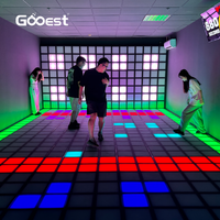 Active Grid LED Dancing Floor Games Software de iluminación interactiva con equipo de publicidad de efecto lava