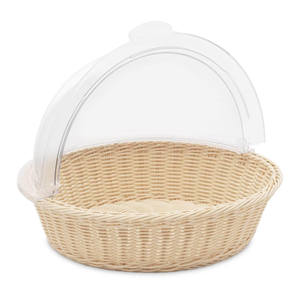 Commercial Bread Basket With Hinged Lid for Buffet - Product Image 2