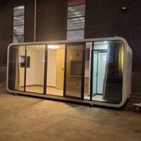 Unidade Cápsula Pré-fabricada Apple Cabin, Casa Contêiner Portátil Expansível, Montagem Rápida e Fácil, com Banheiro, para Casa, Sala de Estudo e Uso Diário