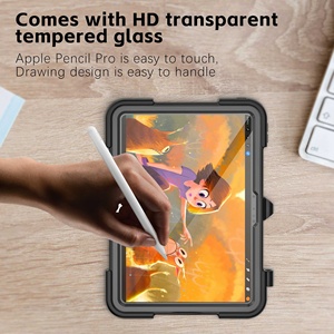 Carcasa dura anticaída de cuerpo completo, fundas resistentes para tabletas con portalápices, funda protectora de 3 capas para iPad pro Air 11 13 10,2 - Product Image 6