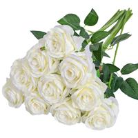 Künstliche Seidenrose Einzelstiel Grenzüberschreitender Blumenstrauß Großhandel Heim-Vasendekoration Hochzeits-Event-Styling Rein Handgefertigt