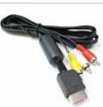 Para cable AV PS2 negro
