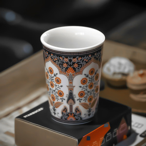 Peach Blossom <strong>Horse</strong> Good <strong>Things</strong> Minimalist Design Coffee Cup Saucer Set Ceramic Mug High-end Feel Simple Gift Box - Product Image 6