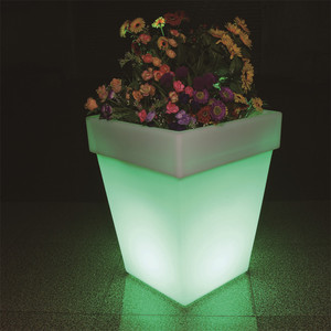 flower vases for garden / plastic outdoor illuminated planter led round molds for led flower pot a fleurs en plastique