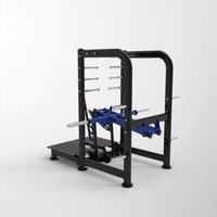 Machine à Squat à Charge Libre Professionnelle avec Ceinture, Entraîneur Ajustable en Acier pour le Bas du Corps, Idéale pour les Fessiers et les Quadriceps