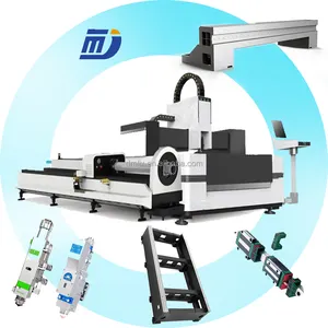 Máquina de corte a laser da placa da indústria e da fibra do tubo da folha de metal e do tubo integrado equipamentos de cortador a laser