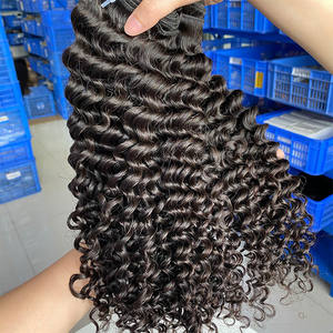 Capelli Ricci Non Trattati 30 Pollici Ciocche Ricce Naturali Nere Magic Curl Bundle Capelli Umani Indiani Grezzi - Product Image 6