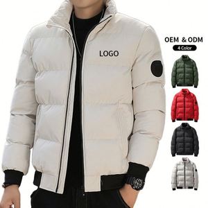 Vestes d'hiver personnalisées avec logo imprimé, manteaux matelassés chauds en gros, vestes décontractées et chaudes pour l'hiver - Product Image 1