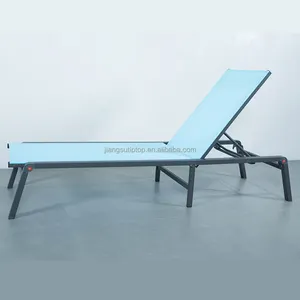 铝框粉末涂层卧床沙滩泳池露台太阳椅躺椅仿古户外家具现代太阳椅