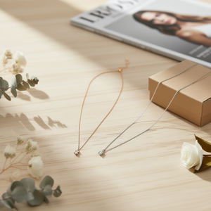 Collar con Colgante de Diamante Letra B, Acero Inoxidable, 12 Piezas, Acero 6 6 - Product Image 3