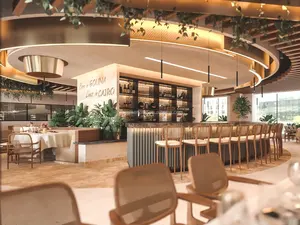 Servizio di personalizzazione Top Bar in marmo Hotel di lusso, tra cui Rendering 3D e guida all'installazione - Product Image 6