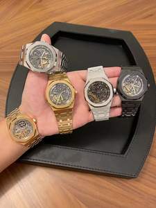 Montre mécanique automatique de luxe pour homme, de marque, avec mouvement visible et cadran bleu, qualité 5A - Product Image 6