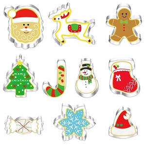 Découpeur de biscuits et de <span class=keywords><strong>cuir</strong></span> en acier inoxydable direct d'usine ensemble de <span class=keywords><strong>emporte</strong></span>-pièces de Noël pour les fêtes d'Halloween - Product Image 3