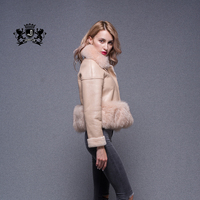 Nouvelle Collection Double Face En Peau De Mouton Chaude En Cuir Personnalisé Pour Femme Russe Veste D'hiver