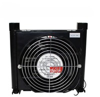 Échangeur de chaleur à plaques refroidi par air avec ventilateur 12V 50L/min pour moteur d'hélicoptère et refroidissement hydraulique de véhicule amphibie