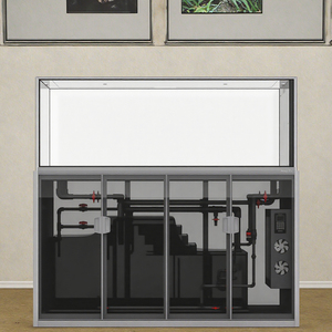 Réservoir de poissons en verre de 200 gallons <span class=keywords><strong>Aquarium</strong></span> en verre ultra clair à faible teneur en fer avec filtre intégré Boîte électrique - Product Image 5