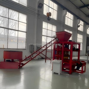 Machine de fabrication de briques et de blocs en ciment QT4-26 à bas prix, machine automatique de fabrication de blocs Domestos pour travaux à domicile - Product Image 1