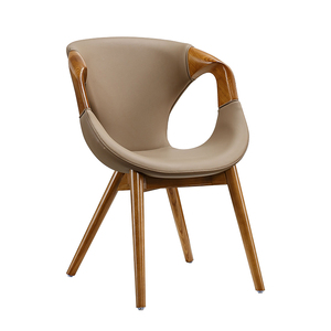 Sillones Reclinables Modernos de Estilo Retro para Sala de Estar, Sillas de Descanso para Cafetería, Madera de Nogal, para Dormitorio, Comedor, Hotel, Bistro - Product Image 1