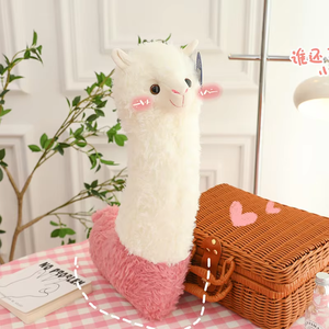 Boneka Domba Llama Alpaca Lucu, Boneka Isi Kapas PP, Boneka Kartun Lembut, Hadiah untuk Anak Perempuan, ODM Dapat Disesuaikan - Product Image 5